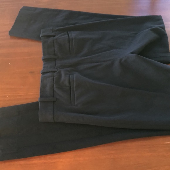 J. Crew Navy Blue Maddie Trouser Bi-Stretch Cotton Slim Straight Dress Pants - Picture 13 of 13